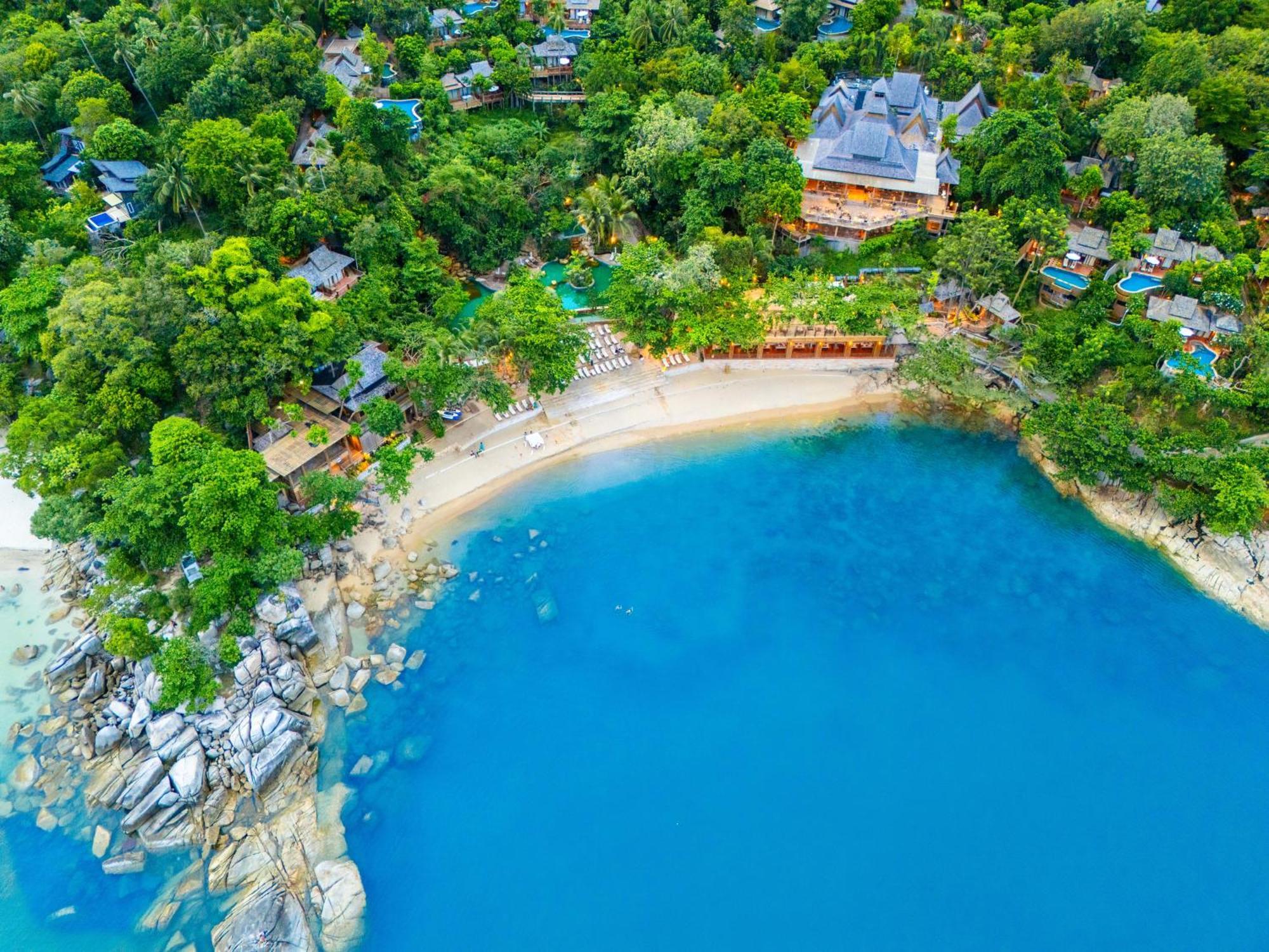 Santhiya Koh Phangan Resort And Spa 외부 사진 Aerial view of the resort