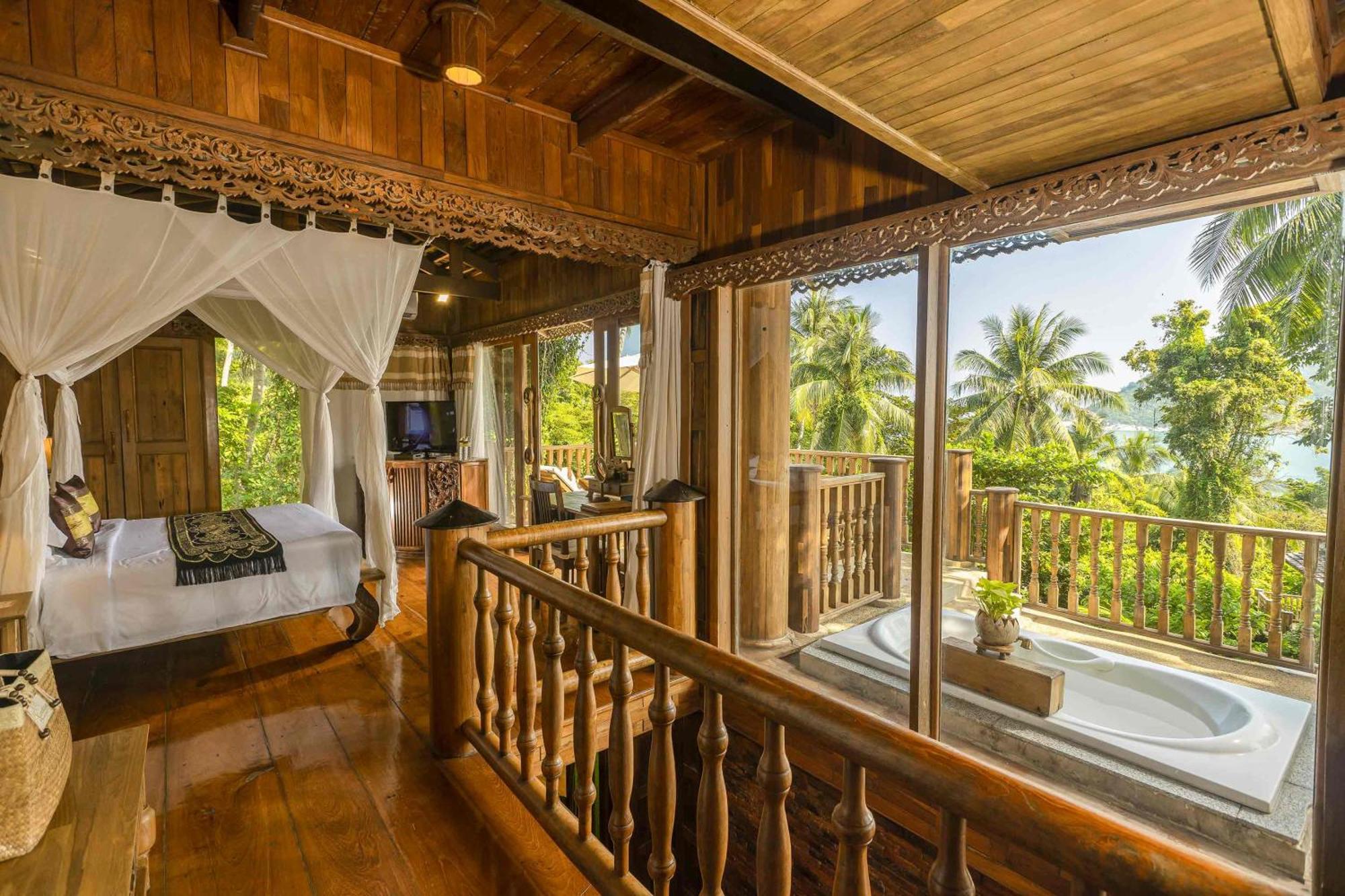 Santhiya Koh Phangan Resort And Spa 외부 사진 Interior of a villa at the resort